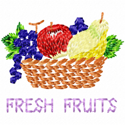 Fruits Embroidery Design 11 Fruits Embroidery Design 11